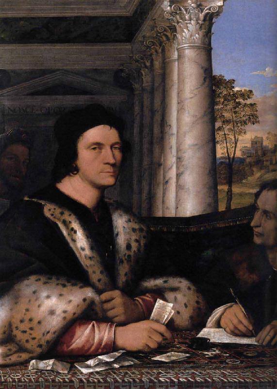 Sebastiano del Piombo Retrato de Ferry Carondelet con sus secretarios France oil painting art